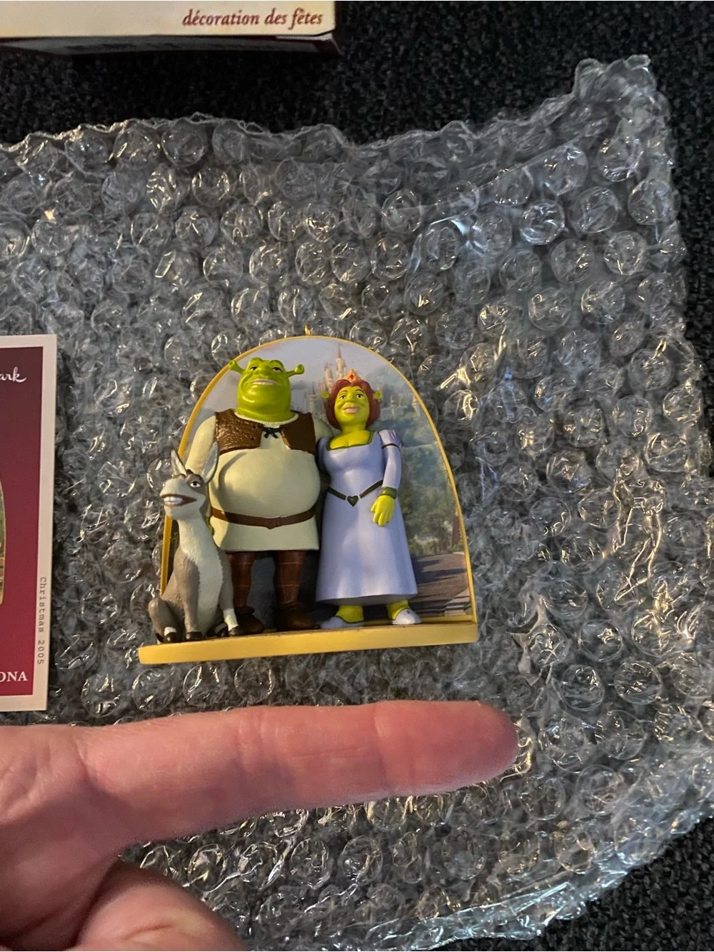 NWB Hallmark Green and Purple Shrek Family Ornament